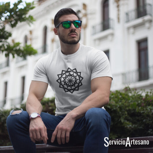 Mandala Geométrico Negro Hombre