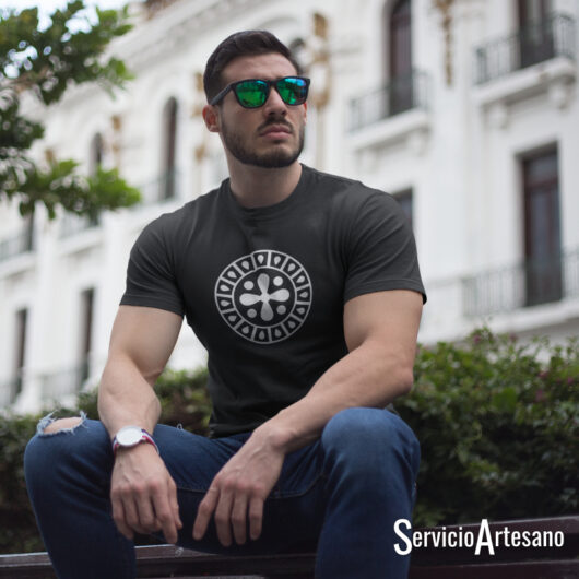 Mandala Hélices Blanco Hombre