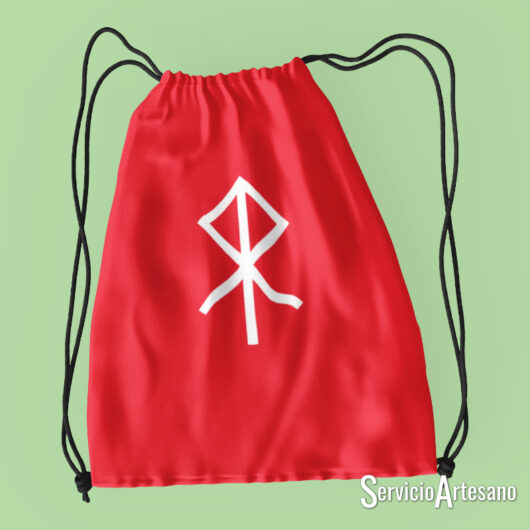 Bolsa de Deporte Vikinga "Elhaz": Consagración y Protección Ardiente