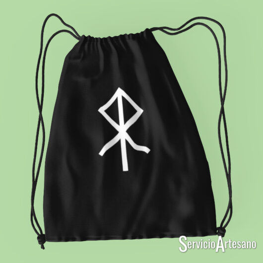 Bolsa de Deporte Vikinga "Elhaz": La Runa de la Consagración y la Protección Divina
