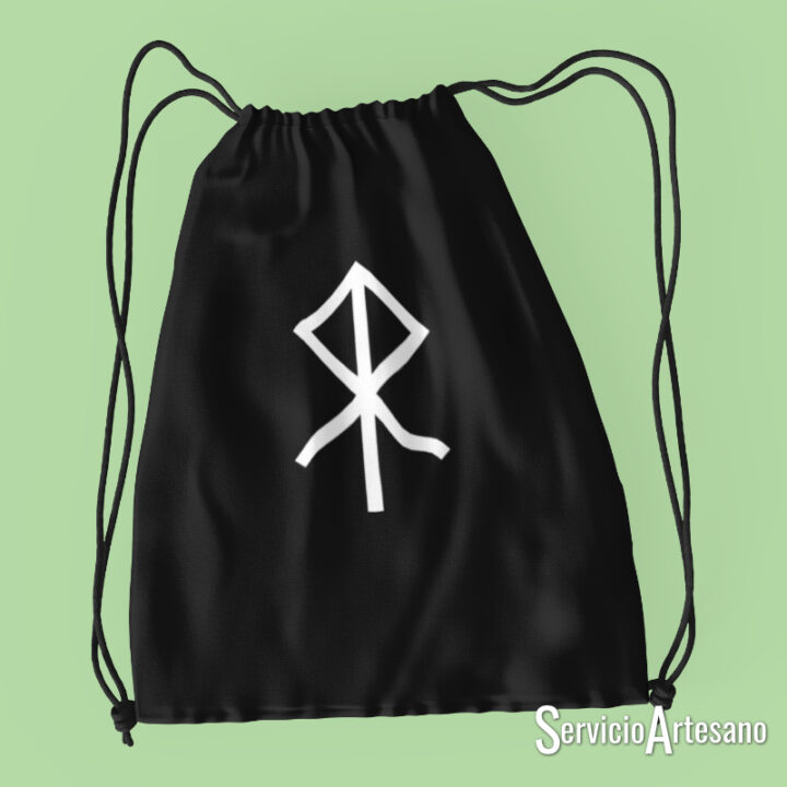 Bolsa de Deporte Vikinga "Elhaz": La Runa de la Consagración y la Protección Divina