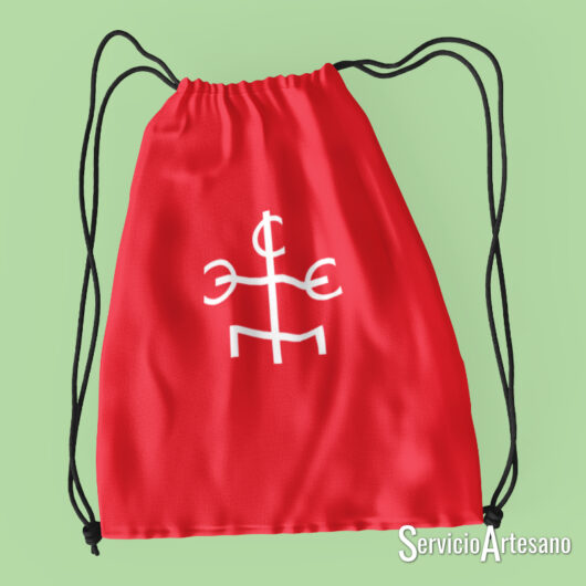 Bolsa de Deporte Vikinga "Mannaz": El Mago Rojo y el Potencial Ardiente